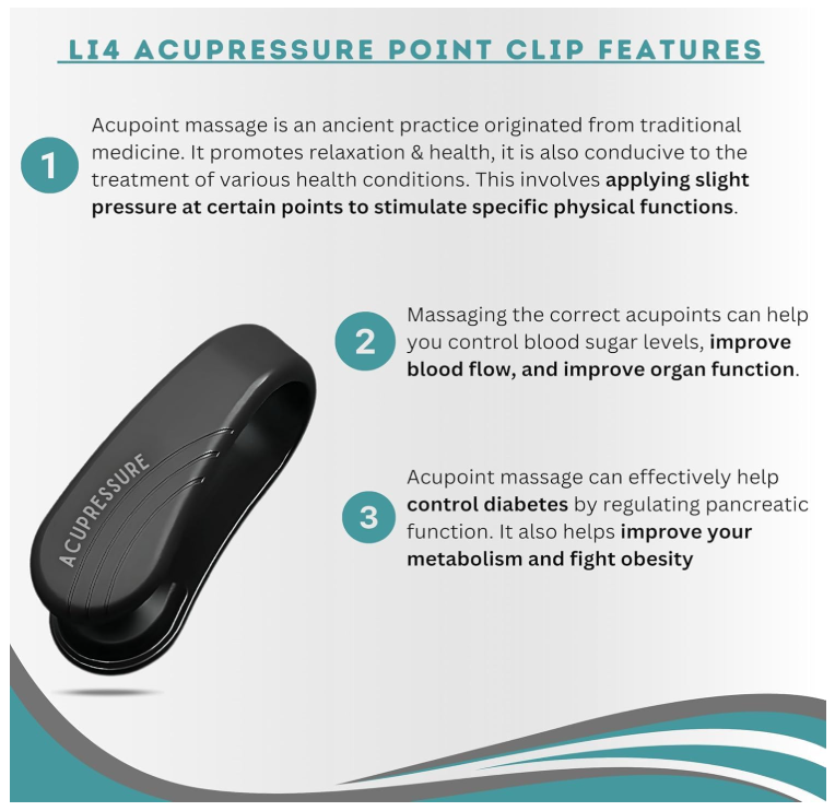 Acupressure Point Clip Pack of 2