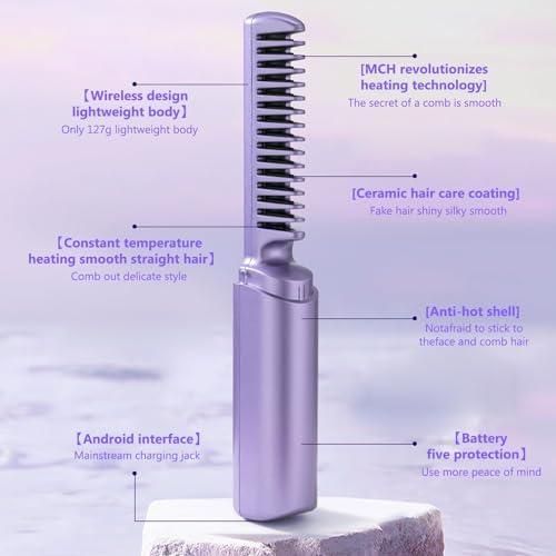 Hair Straightener Rechargeable Comb